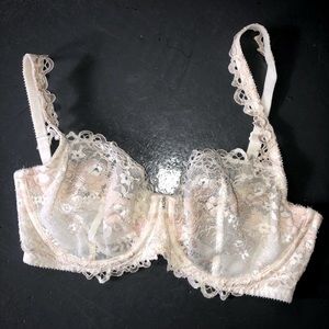 VS 32DD Unlined Demi Underwire Lace Bra Sexy